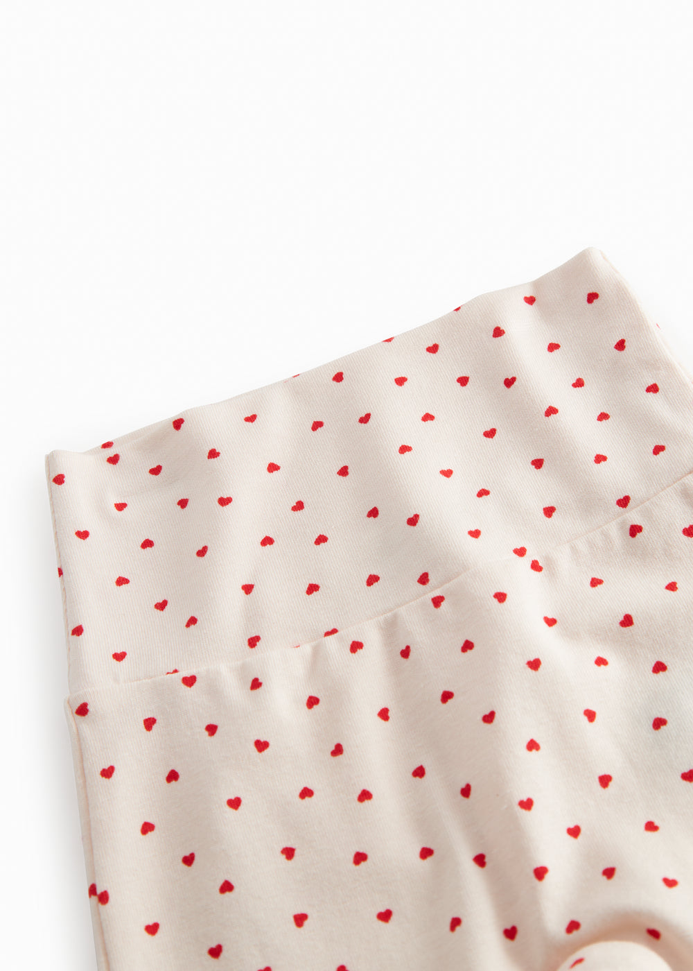 bukser til de nyfødte med et sødt hjerte print