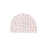 Baby hue til nyfødt med blomstermønster