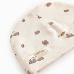 Baby hue til nyfødt med tog print