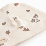 Baby hue til nyfødt med tog print