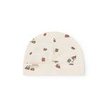 Baby hue til nyfødt med tog print