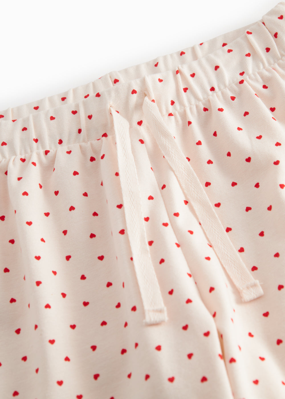 Shorts til børn med fint hjerte print