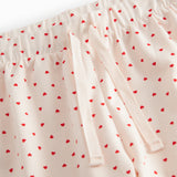 Shorts til børn med fint hjerte print
