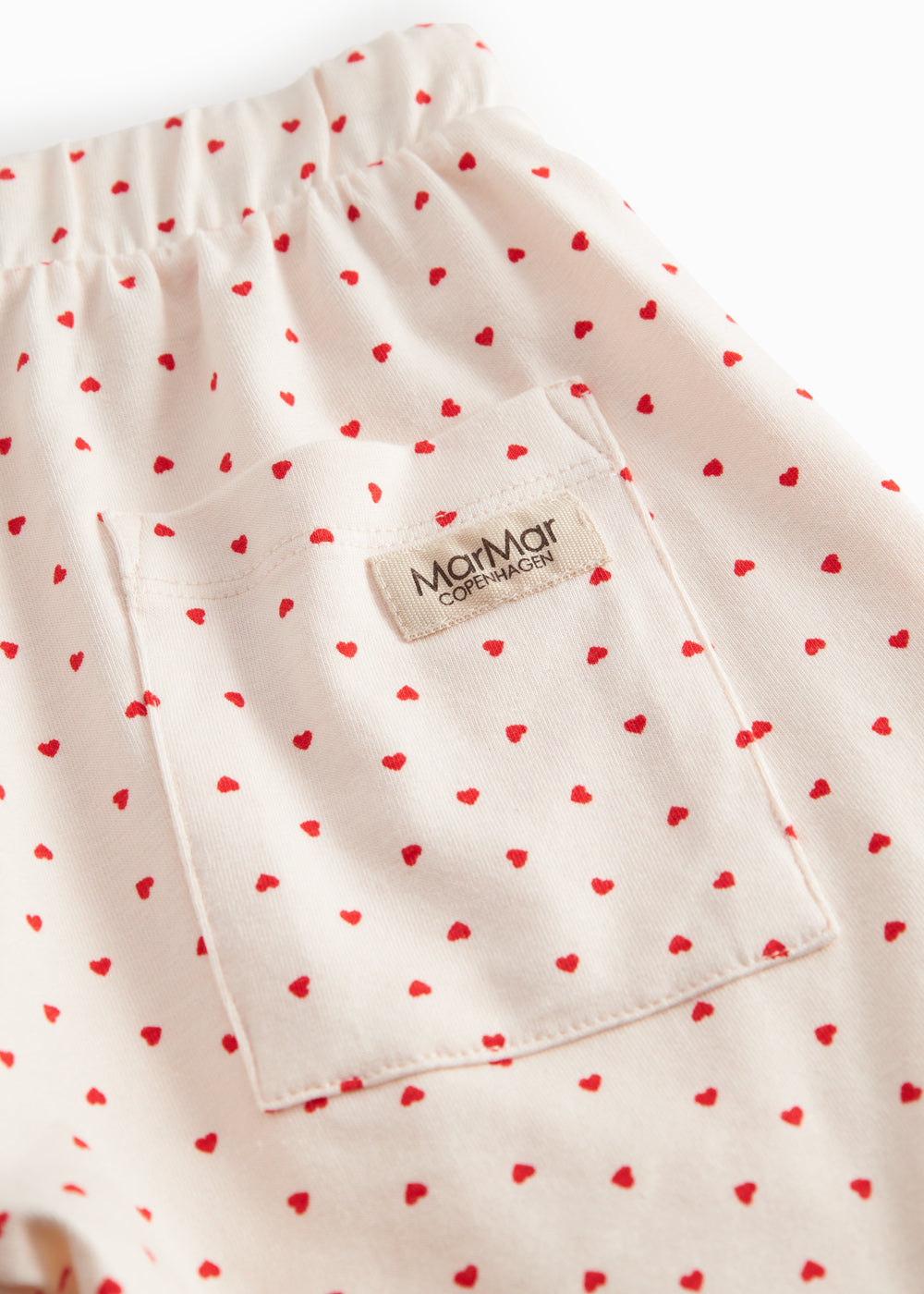 Shorts til børn med fint hjerte print