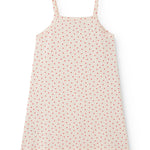Stropkjole til børn uden ærmer og med et fint hjerte print