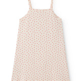 Stropkjole til børn uden ærmer og med et fint hjerte print