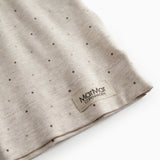 Beige kortærmet t-shirt til børn med et fint print