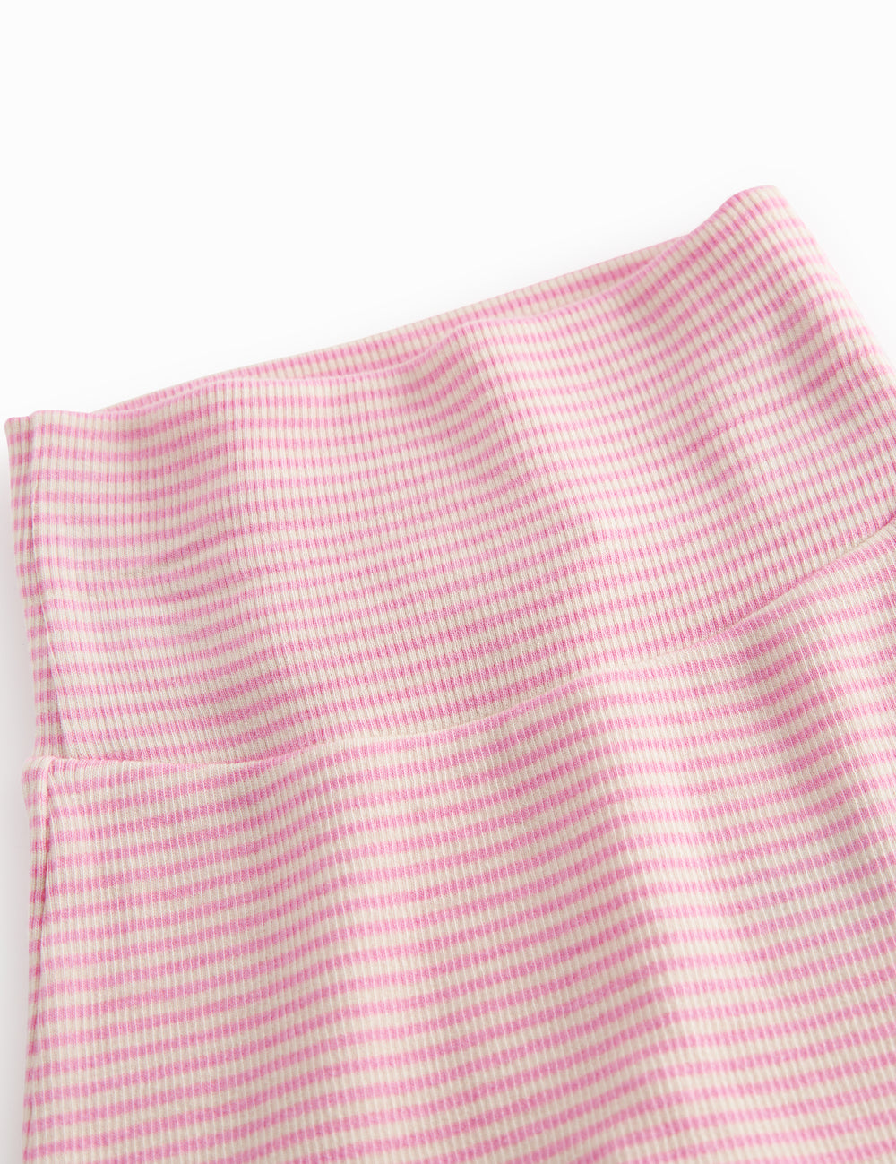 Lyserødstribet pointelle bukser til de nyfødte