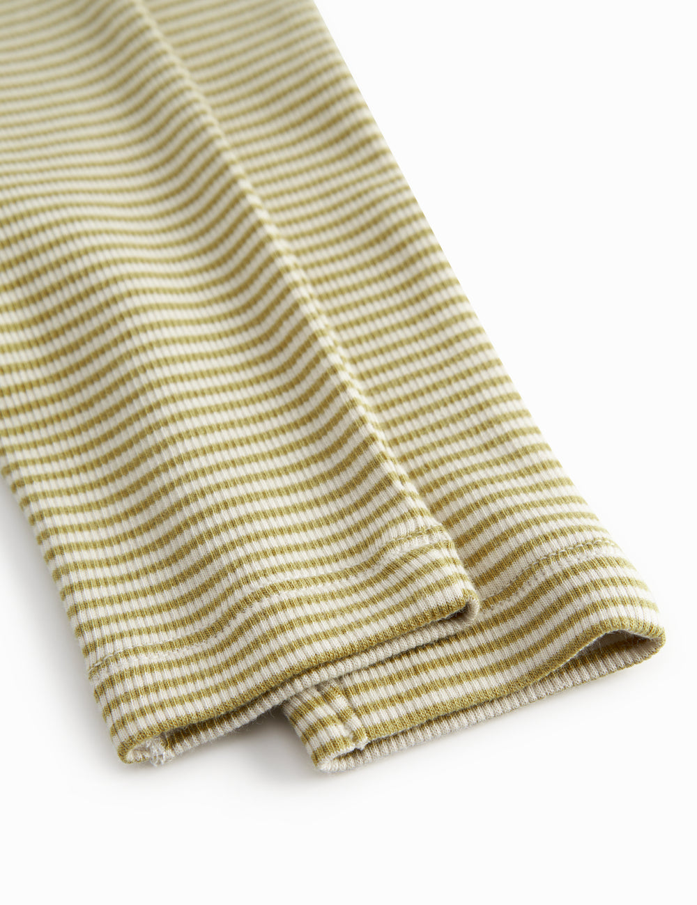 Grønstribet pointelle bukser til de nyfødte