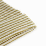 Grøn stribet babyhue i rib