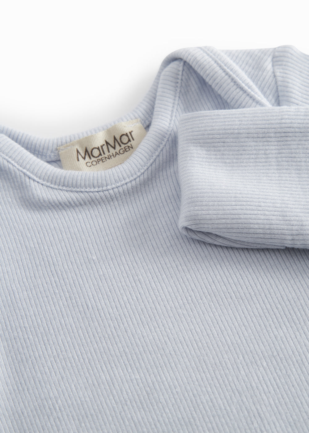 Lyseblå langærmet heldragt til de nyfødte