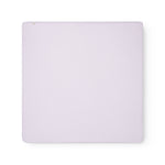 Lys lilla baby tæppe med rundede hjørner og picotkanter