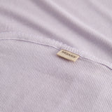 Lys lilla baby tæppe med rundede hjørner og picotkanter