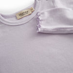 Lys lilla langærmet baby bodystocking