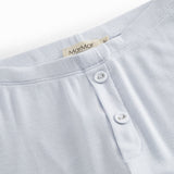 Lyseblå leggings til børn med pyntegylp og knapper