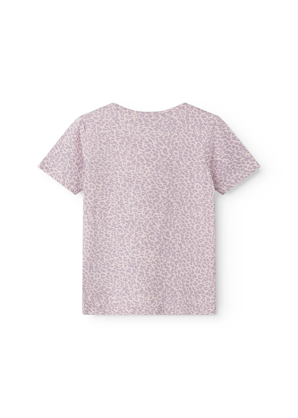 Lilla kortærmet leopard t-shirt til børn
