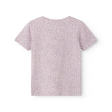 Lilla kortærmet leopard t-shirt til børn