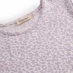 Lilla kortærmet leopard t-shirt til børn