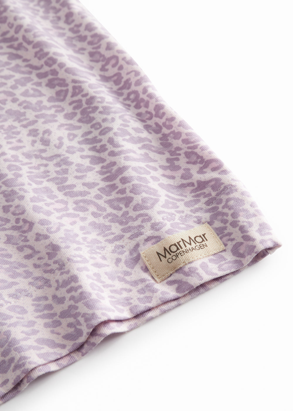 Lilla kortærmet leopard t-shirt til børn