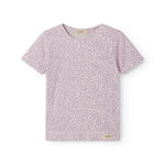 Lilla kortærmet leopard t-shirt til børn