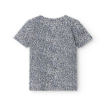 Blå kortærmet leopard t-shirt til børn