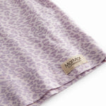 Lilla langærmet leopard t-shirt til børn