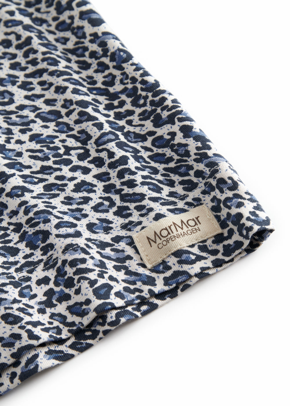 Blå langærmet leopard t-shirt til børn