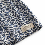 Blå langærmet leopard t-shirt til børn