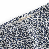 Blå leopard leggings til børn