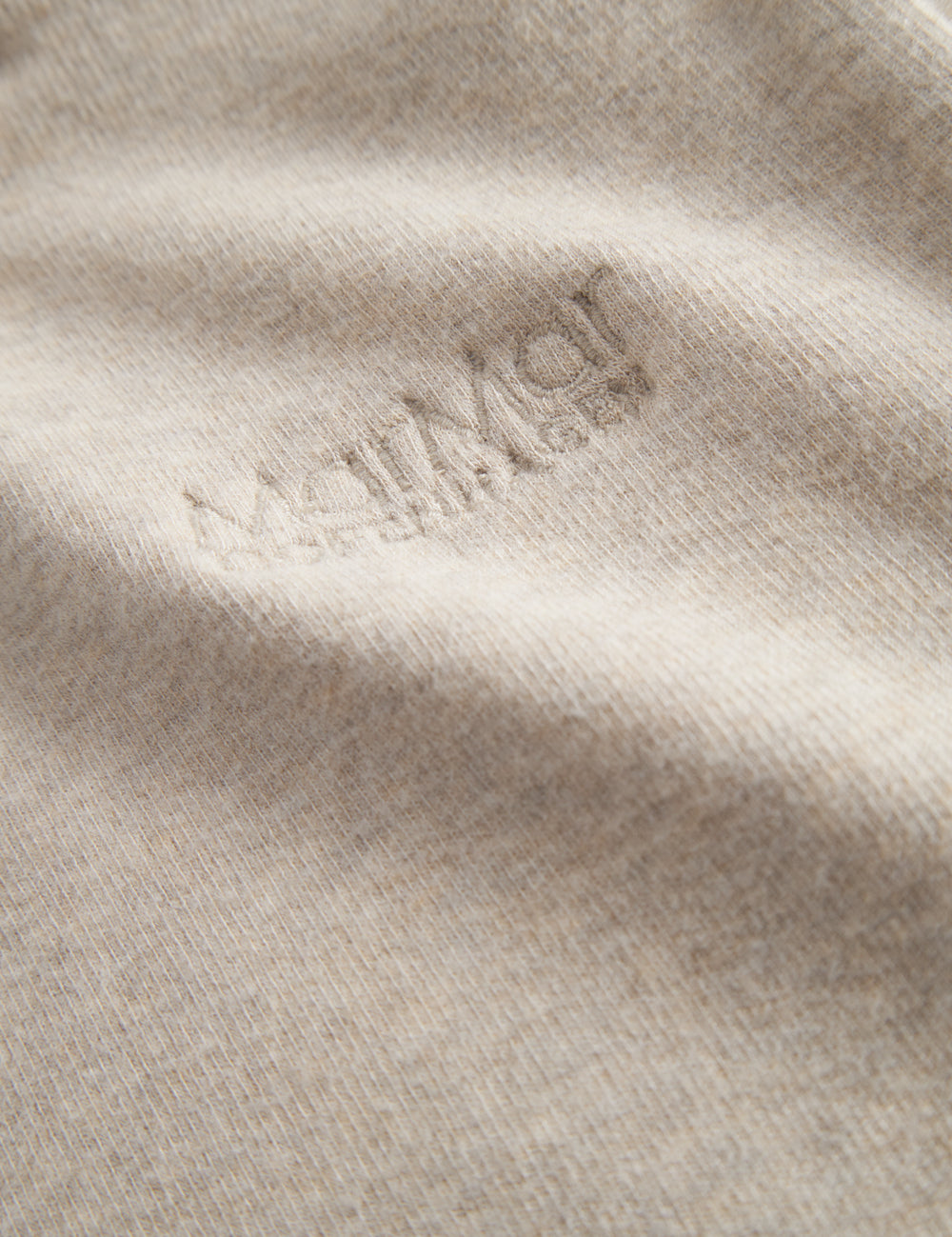 Beige baby sweatshirt med logo broderi