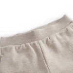Beige baby sweatbukser med elastik i talje
