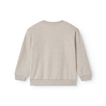 Beige langærmet sweatshirt til børn med rib