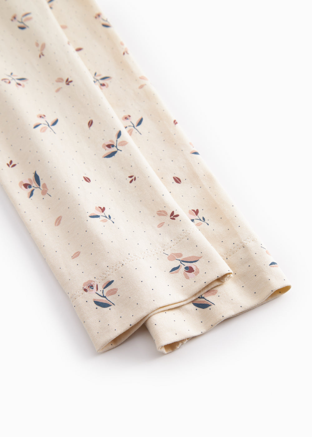 Leggings til børn med blomstret mønster