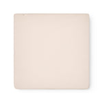 Lyserød pointelle babytæppe med rundede hjørner og picotkanter