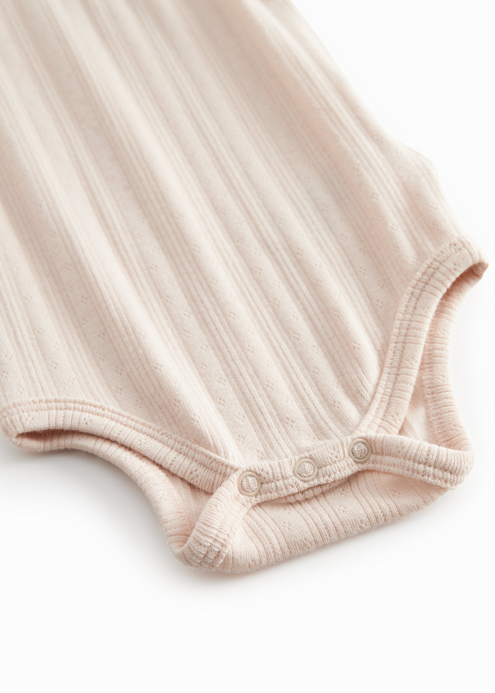 Lyserød baby bodystocking uden ærmer med stropper