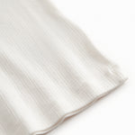 Hvid kortærmet pointelle t-shirt til børn