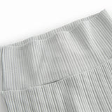 Lysegrøne pointelle bukser med fødder til nyfødt baby