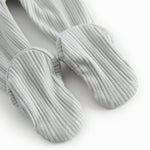 Lysegrøne pointelle bukser med fødder til nyfødt baby