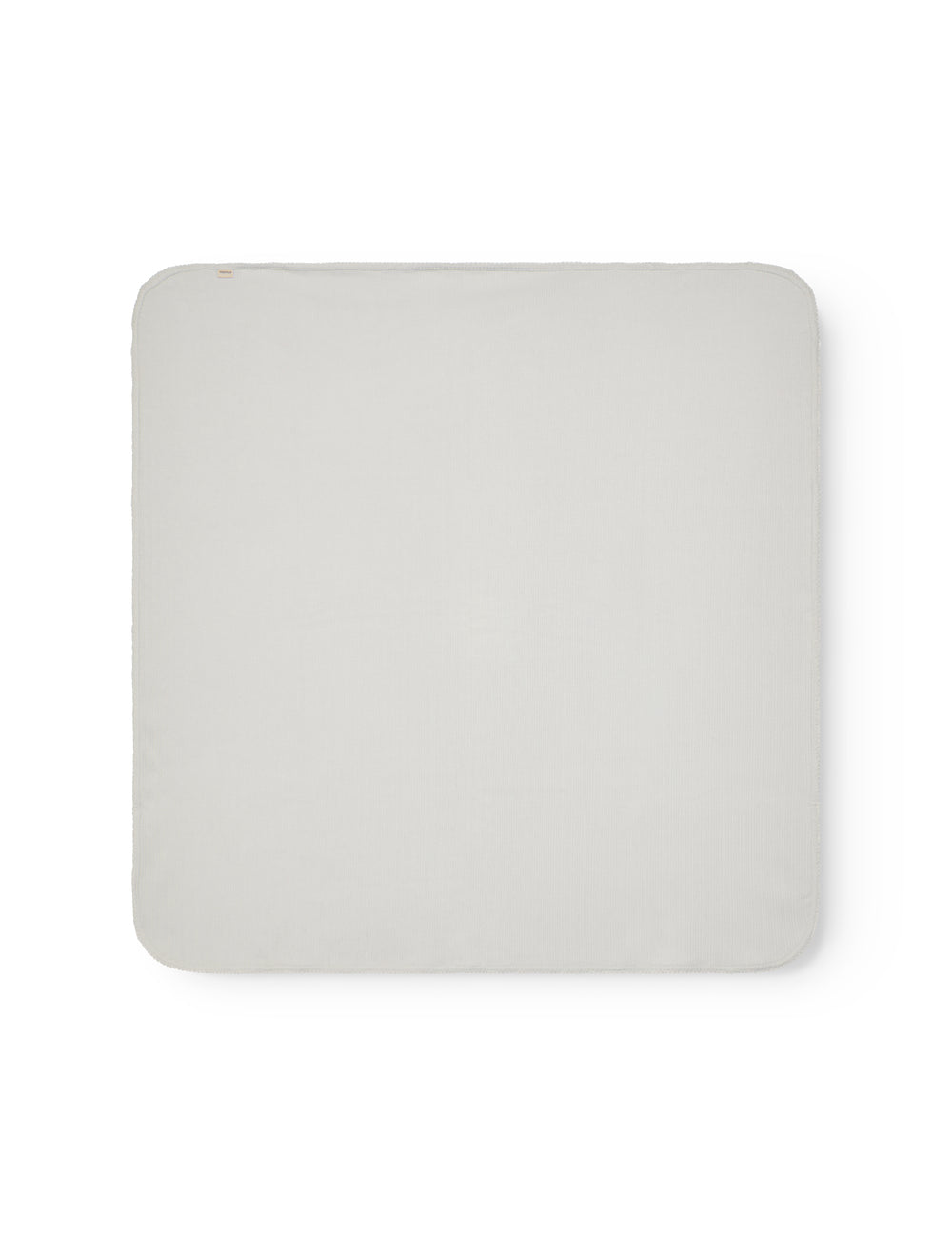 Lysegrøn pointelle babytæppe med rundede hjørner og picotkanter