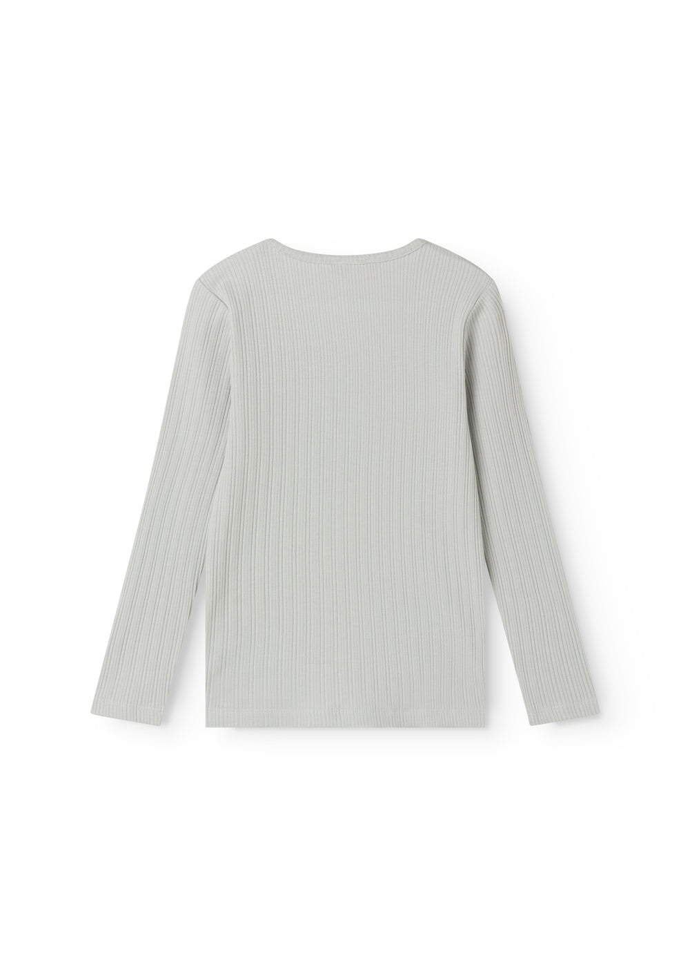 Lysegrøn langærmet pointelle t-shirt til børn