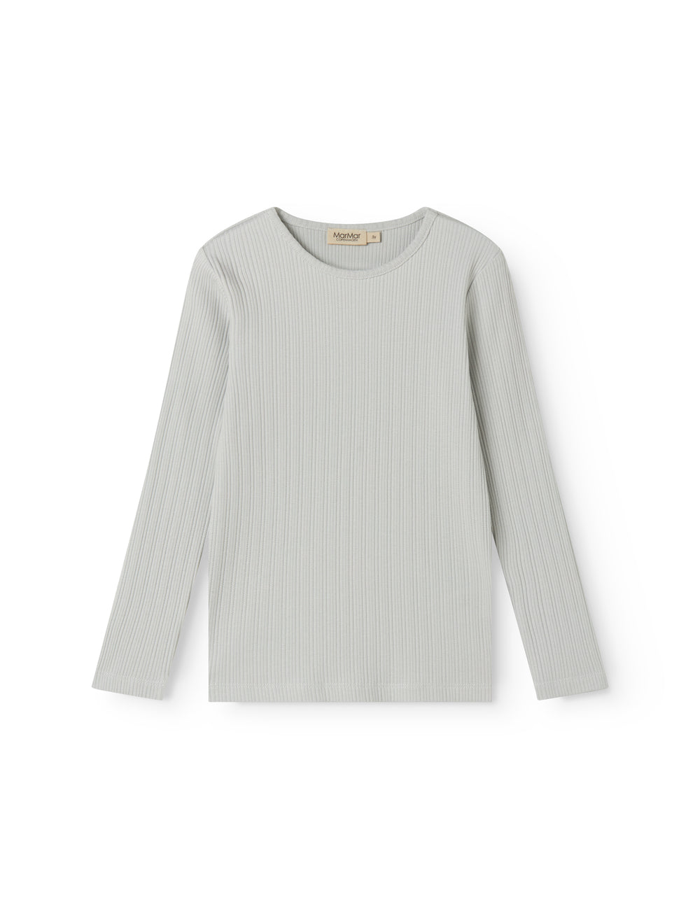 Lysegrøn langærmet pointelle t-shirt til børn