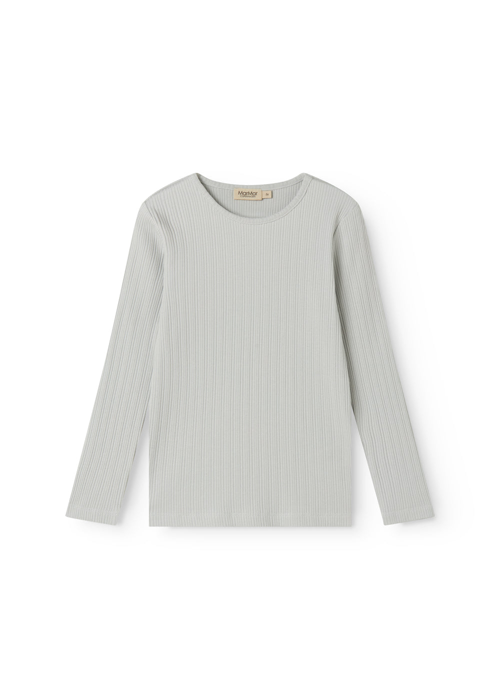 Lysegrøn langærmet pointelle t-shirt til børn