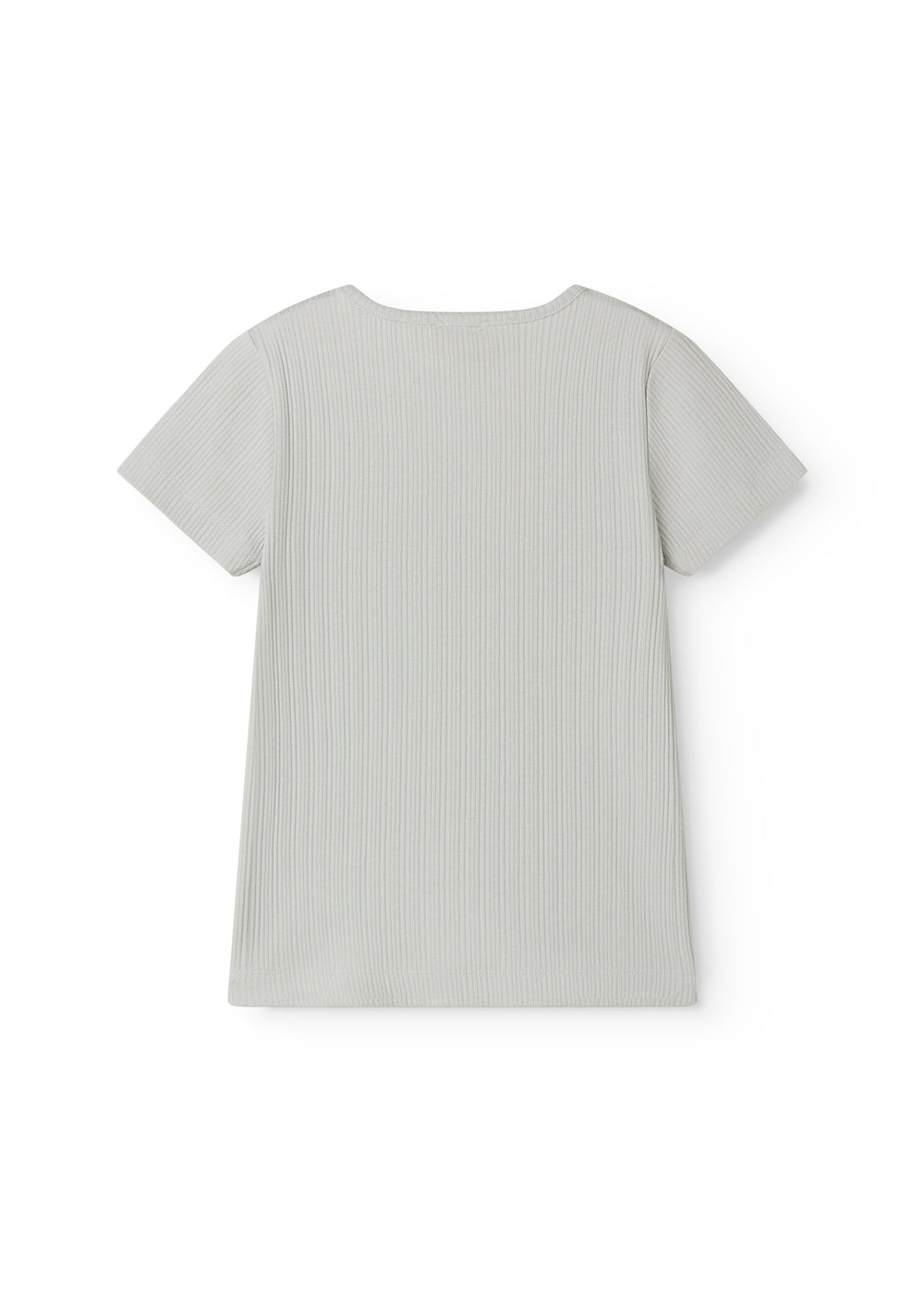 Lysegrøn kortærmet pointelle t-shirt til børn