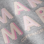 Grå baby sweatshirt til baby med rosa MarMar logo