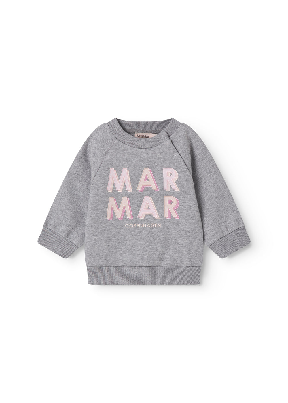Grå baby sweatshirt til baby med rosa MarMar logo
