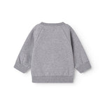 Grå baby sweatshirt til baby med blå og  rosa MarMar logo