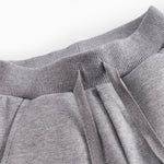 Grå sweat bukser til baby med bindebånd og rosa MarMar logo