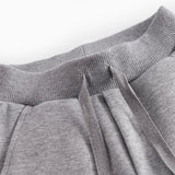 Grå sweat bukser til baby med bindebånd og rosa MarMar logo