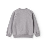 Grå sweatshirt til børn med rosa MarMar logo i blå og rosa