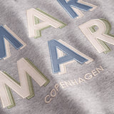 Grå sweatshirt til børn med MarMar logo i blå og rosa